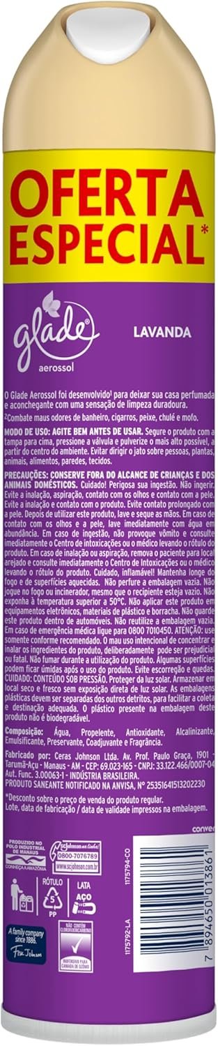 Glade Aromatizador de Ambiente, Lavanda, Aerosol 360ml - Imagem 2