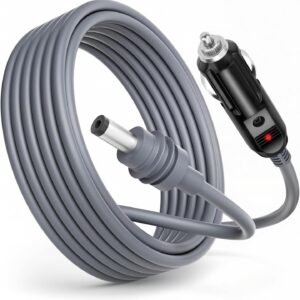 Cabo Carregador S tarlink Mini USB-C Plug DC e Isqueiro Veicular 12V 24V Fonte Powerbank Celular Roteador Internet Satélite Cabo Portátil 2M