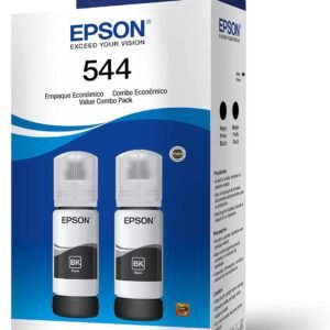 EPSON Kit de garrafas de tintas originais – 2 garrafas pretas T544,T544120-2P EPSON Kit de garrafas de tintas originais – 2 garrafas pretas T544,T544120-2P