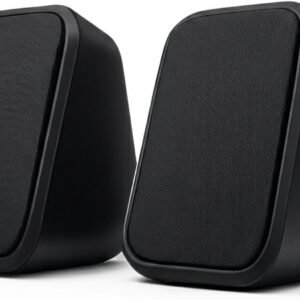 Caixa de Som Mini PC Notebook 5W RMS Som Nítido Estéreo USB Plug Play Controle Volume Integrado Home Office Videochamadas Aulas Online Setup Compacto