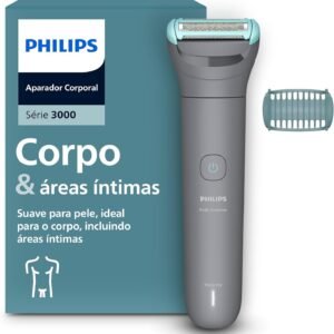 PHILIPS aparador e raspador de pelos do corpo, à prova d’água, Bivolt – BG3470/15