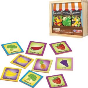 Ciabrink Memória Frutas Legumes E Hortaliças 40 Peças Em Madeira