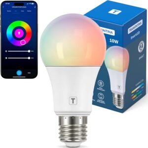 Tramontina Lâmpada Smart​ LED Inteligente E27​ 10W Wi-Fi + Bluetooth​ 16 Milhões de Cores – Compatível com Alexa e Google Assistente