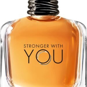 Armani Beauty, Stronger With You Eau de Toilette, Giorgio Armani Perfume Masculino, Fragrância Fougère Amadeirada com Notas Sálvia, Castanha, Baunilha e Lavanda