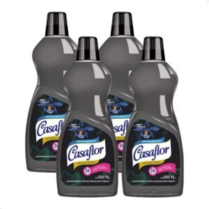 Kit com 4 Unidades de Limpador Perfumado Casaflor Orquídea Negra 1L – Limpeza Eficiente e Aromatizada.