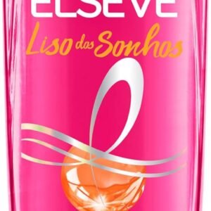L’Oréal Paris Elseve Liso dos Sonhos Shampoo Super Alinhador, com Queratina Vegetal e AHA, Alinhamento Capilar em Casa, Controle de Frizz e Liso de Longa Duração, 400ml