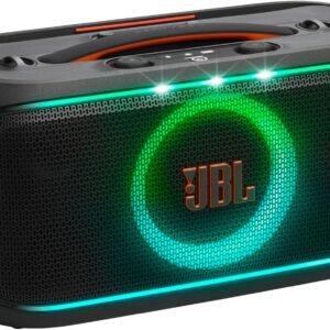 JBL PartyBox On-the-Go 2 – Altifalante portátil Bluetooth para festas com microfone sem fio, espetáculo de luz dinâmica, 15 horas de reprodução, classificação IPX4 à prova de salpicos, som JBL PartyBox On-the-Go 2 – Altifalante portátil Bluetooth para festas com microfone sem fio, espetáculo de luz dinâmica, 15 horas de reprodução, classificação IPX4 à prova de salpicos, som