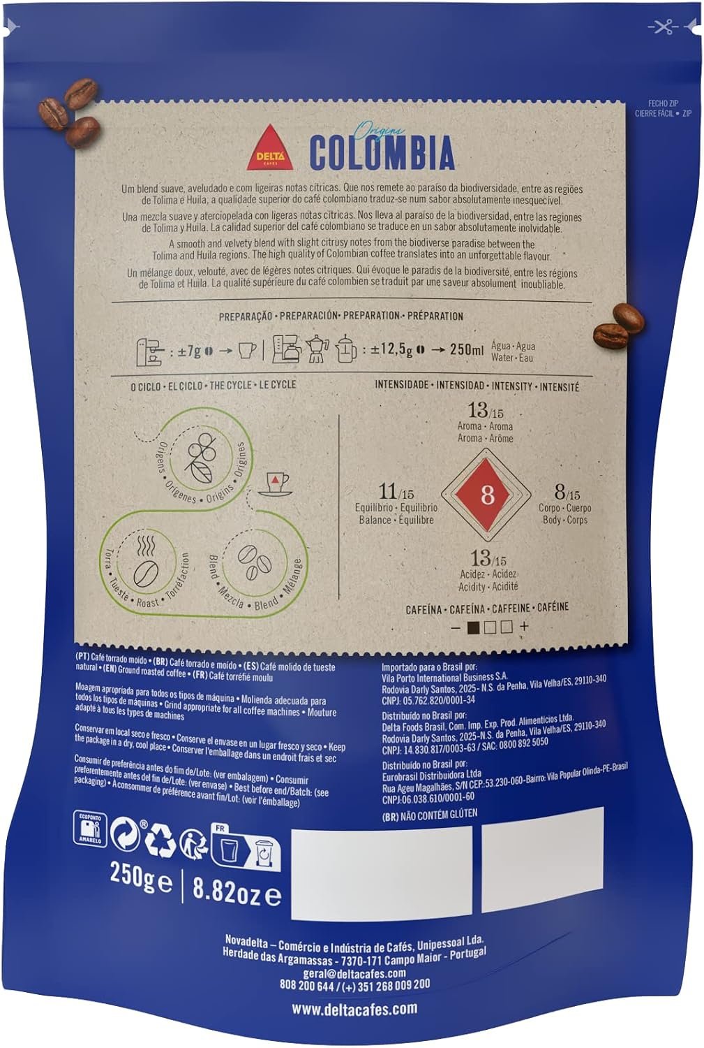 Delta Q Café Torrado e Moído Colômbia 250g - Imagem 4