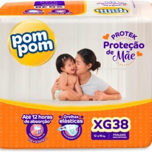 Fralda Pom Pom Protek Proteção de Mãe Mega XG 38 Unidades