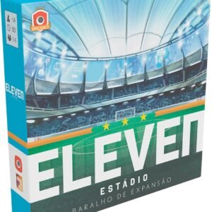 Galápagos, Eleven: Um Jogo de Gerenciamento de Futebol – Estádio (Expansão), Jogo de Tabuleiro para Amigos, 1 a 4 jogadores, 90 minutos por partida