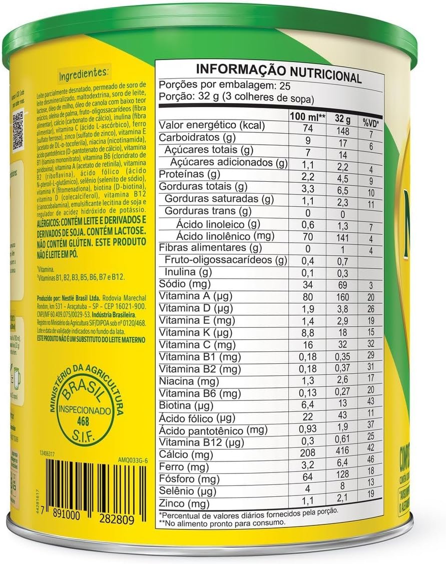 Ninho - Composto Lácteo Fases 3+, 800g - Imagem 2