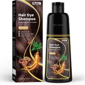 IIIMEIDU Shampoo de tintura de 3 em 1 shampoo instantâneo para de ingredientes herbais para mulheres e para mim capa de xampu 3 em 1-100% de cobertura cinza 150ml (Marrom escuro) IIIMEIDU Shampoo de tintura de 3 em 1 shampoo instantâneo para de ingredientes herbais para mulheres e para mim capa de xampu 3 em 1-100% de cobertura cinza 150ml (Marrom escuro)