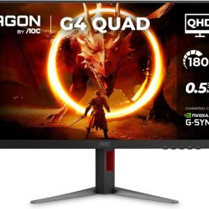 Monitor Gamer AOC AGON QUAD 27″ QHD 180Hz 0.5ms IPS HDR10 Base Ajustável Q27G4F