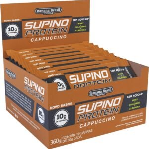 Banana Brasil Barra De Proteínas Cappuccino Com 12 Unidades De 30G