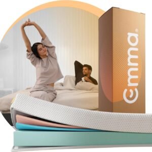Colchão Queen Emma One Plus – Firme com tecnologia alemã, 100 noites de teste e 10 anos de garantia.