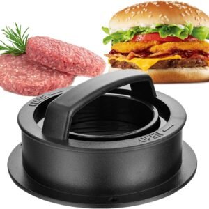 Modelador de Hamburguer Gourmet Fácil de Usar Modele seus Hambúrgueres Perfeito Para Churrascos Lanches e Comemorações Prático e de Qualidade Faz nos Tamanhos P, G e Recheado