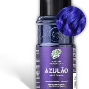 Kamaleão Color – Máscara Pigmentante Semi-Permanente, Azulão – Cores Vibrantes e Hidratação Intensa – Low Poo, Vegano, Cruelty Free – 150ml