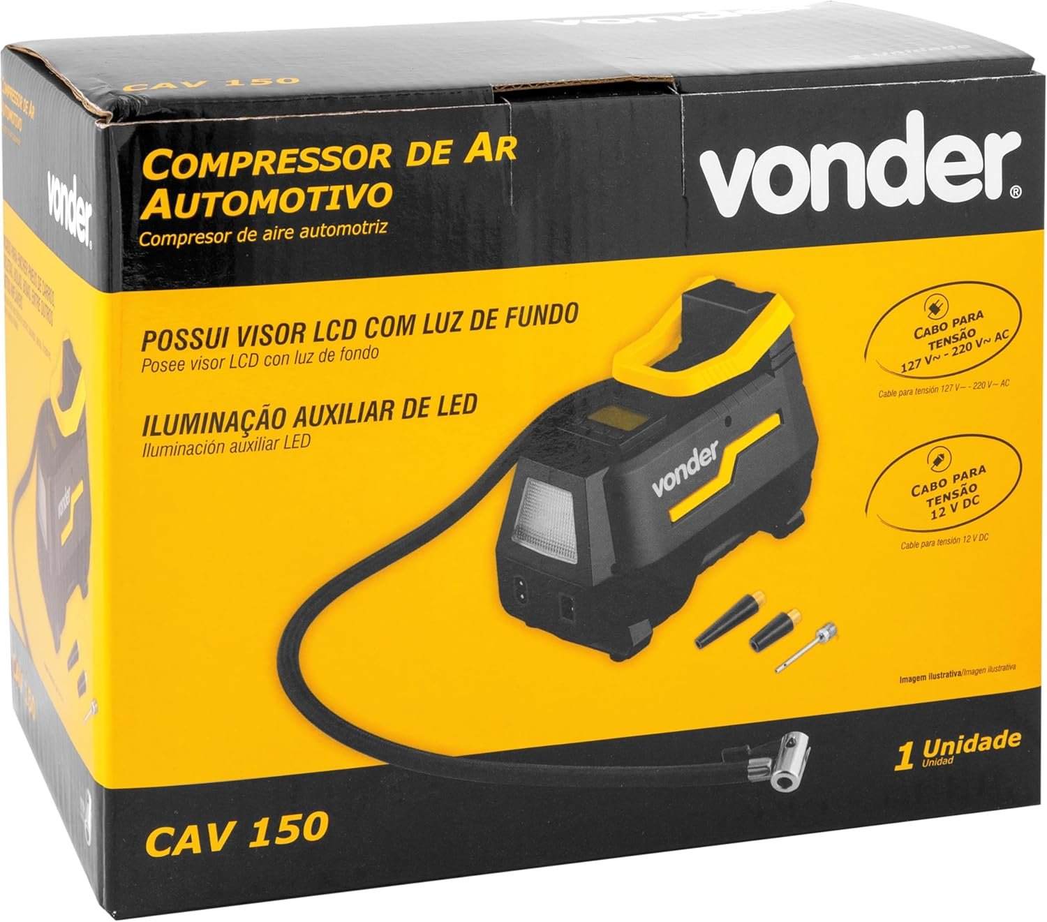 Vonder, Compressor De Ar Automotivo, Cav 150, 12 V Ou 127 V~ A 220 V~ Bivolt Automático. - Imagem 10