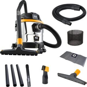 WAP Aspirador de Pó e Água Barril GTW INOX 15, Compacto, 14,8 Litros, com Filtro Lavável, 146mbar 1700W 220V WAP Aspirador de Pó e Água Barril GTW INOX 15, Compacto, 14,8 Litros, com Filtro Lavável, 146mbar 1700W 220V