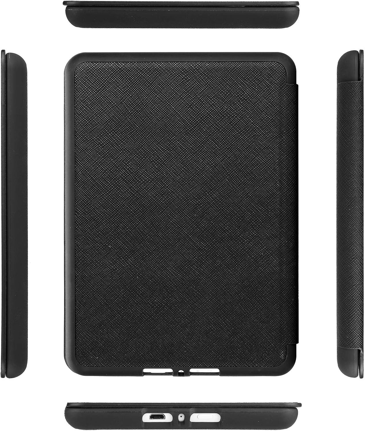 WB Capa Kindle 10a geração - Ultra Leve Auto Hibernação Sensor Magnético Silicone Flexível - Preta (Não Compatível com Paperwhite 10ª Geração) - Imagem 4