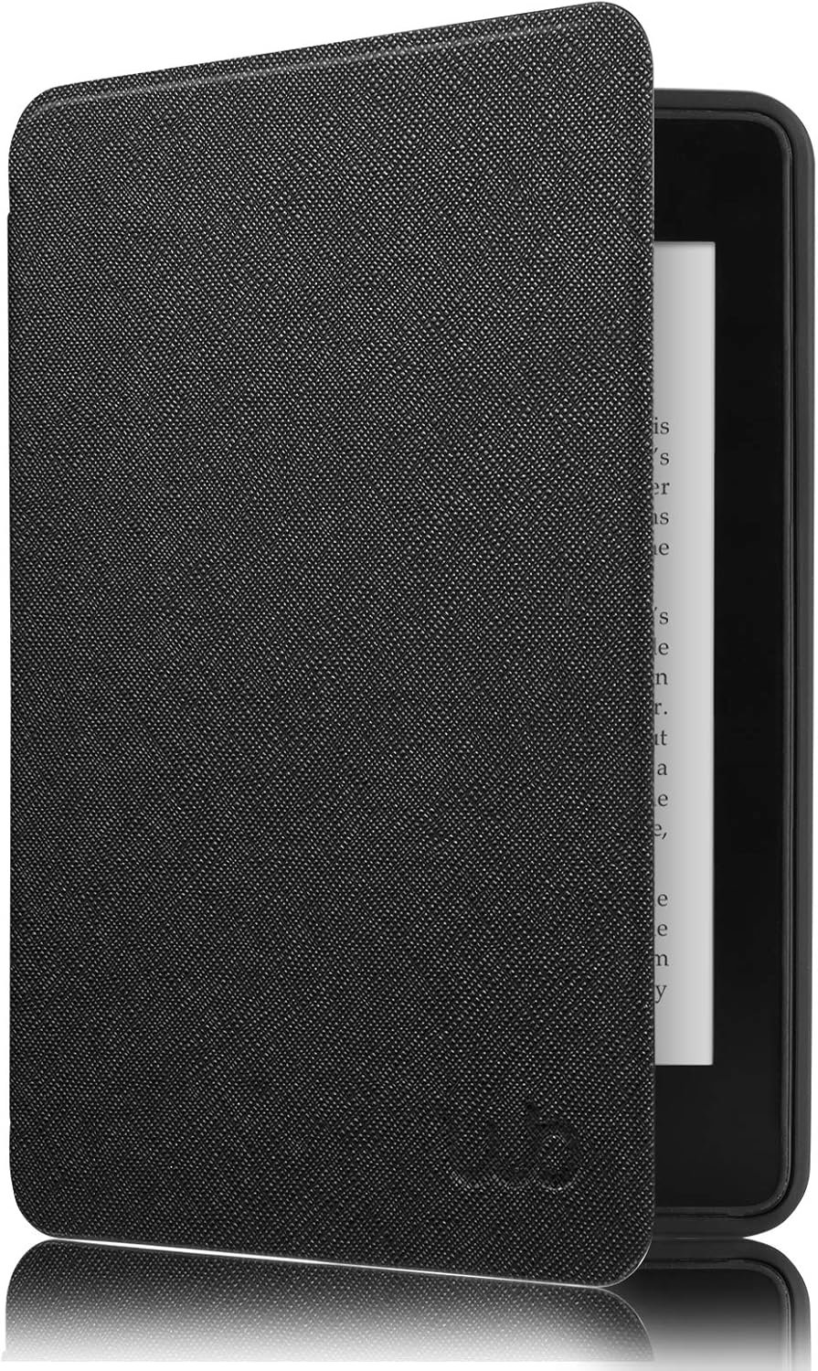WB Capa Kindle 10a geração - Ultra Leve Auto Hibernação Sensor Magnético Silicone Flexível - Preta (Não Compatível com Paperwhite 10ª Geração)