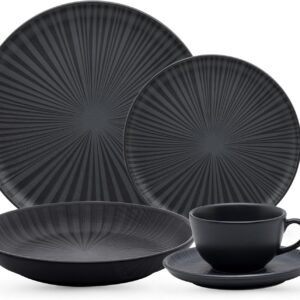 Oxford Aparelho De Jantar 20 Peças Flat Ônix