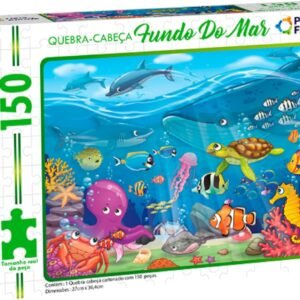 Pais & Filhos – Quebra-Cabeça Fundo Do Mar – 150Pçs