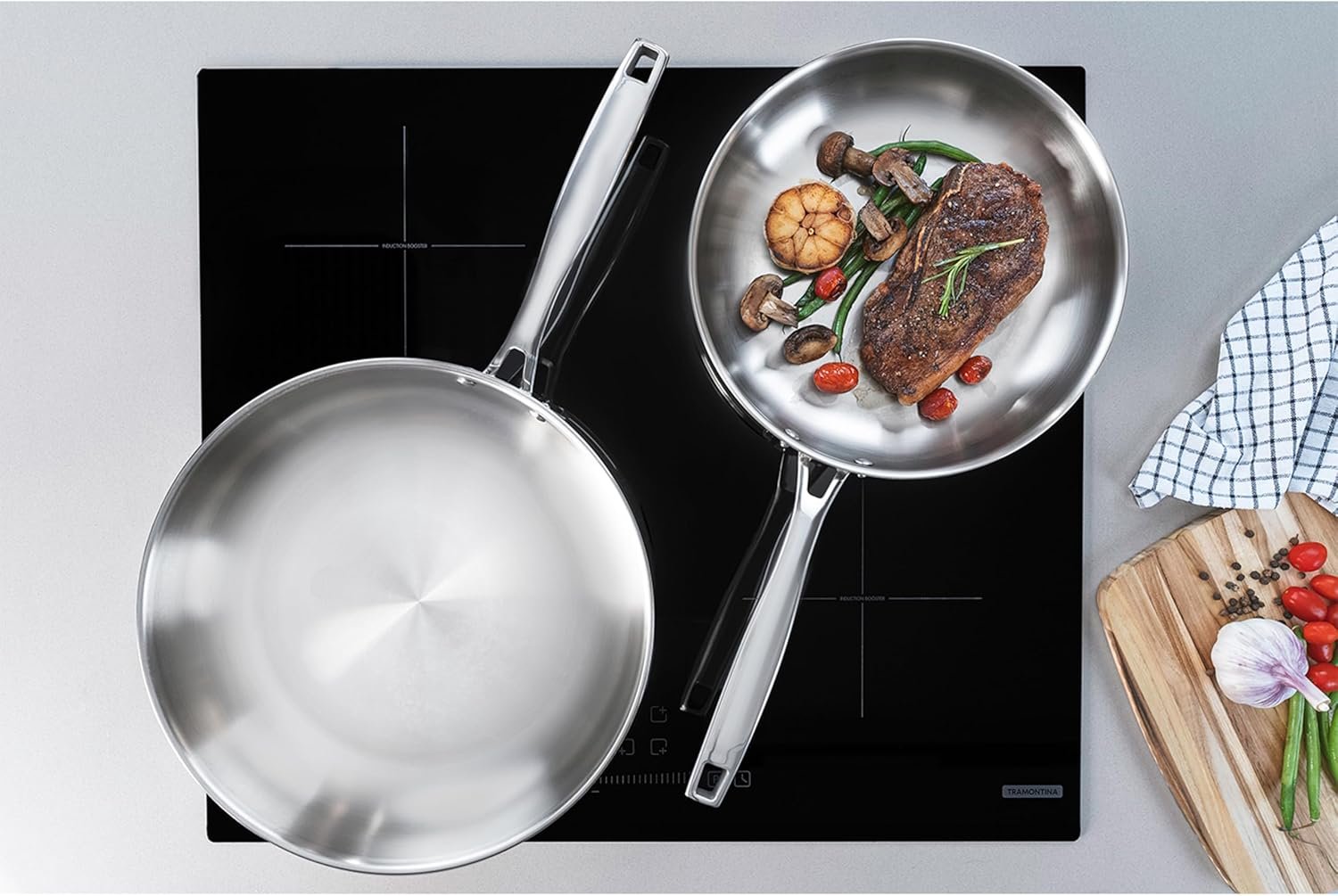 Frigideira Tramontina Grano em Aço Inox com Corpo Triplo e Cabo 30 cm 3,4 L - Imagem 5