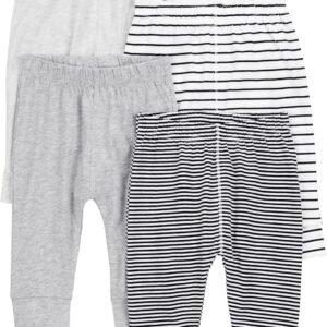 Calças Pacote com 4 calças neutras Simple Joys by Carter’sUnisex Bebê