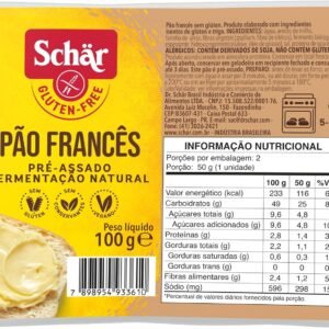 Pão francês sem glúten 100g – Pré assado – Schär Pão francês sem glúten 100g – Pré assado – Schär