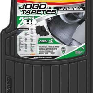 Kit de 4 peças, TAPETE BORRACHA UNIVERSAL SÉRIE 2 Luxcar Universal