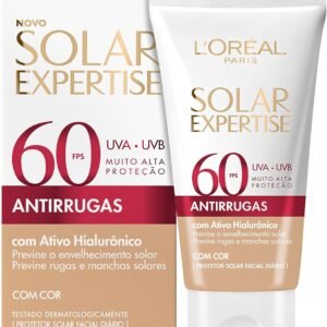 Protetor Solar Facial L’Oréal Paris Solar Expertise Antirrugas Fps 60 Com Cor 40G