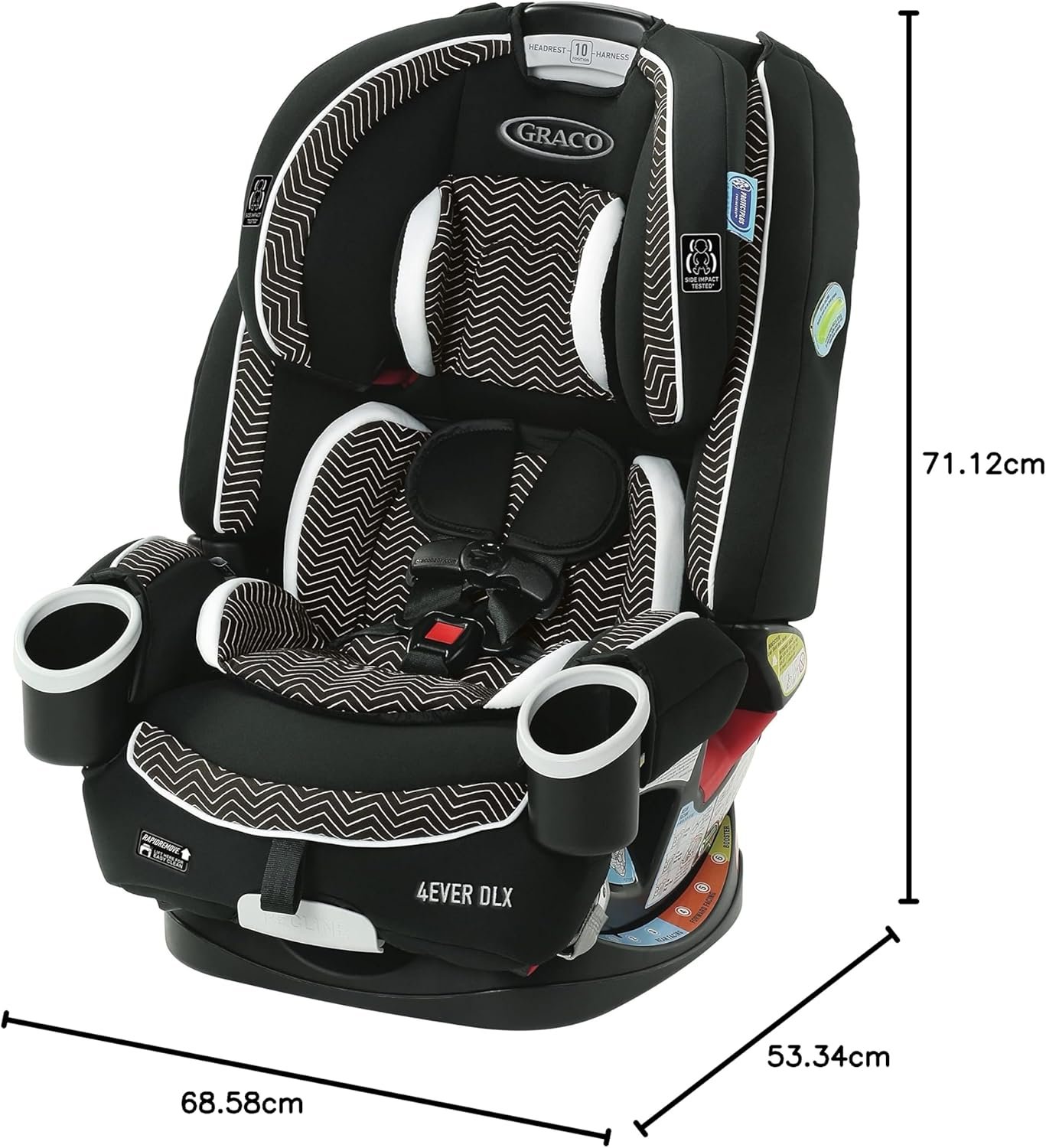 Graco Cadeira de Carro Infantil 4Ever DLX 4 em 1 Zagg - Imagem 8