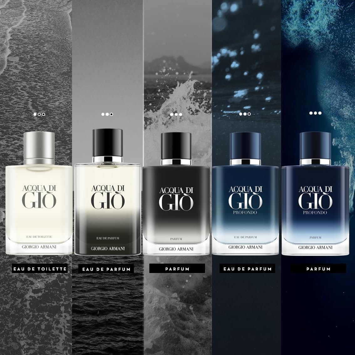 Armani Beauty, Acqua di Giò Eau de Toilette, Giorgio Armani, Perfume Masculino Refilável, Fragrância Cítrica, Aquática e Fresca com Notas de Bergamota, Cedro, Patchouli, Jasmim e Almíscar - Imagem 6