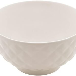 LYOR – Bowl de Porcelana Diamond Branco 11,5cm x 6cm