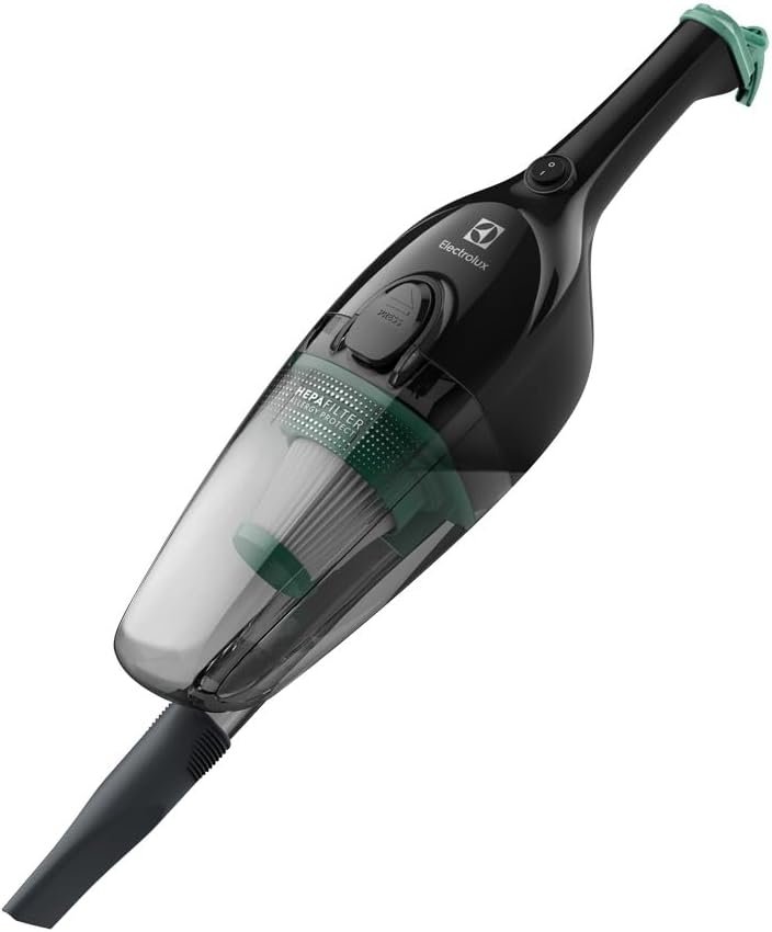Aspirador pó vertical com fio portátil de mão 2 em 1 1100W cabo 5m capacidade 1,2L filtro HEPA Electrolux STK12 preto 127v - Imagem 2