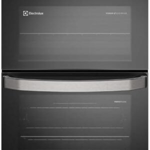 Electrolux Fogão 4 bocas Electrolux Preto Experience Mesa de Vidro, 2 Fornos e Grade de Ferro Fundido (FE4DB) 220V