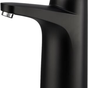 Bomba de Água Elétrica para Galão, Dispenser Automático, USB Recarregável, Compatível com Galões de 5-20L (Preto)