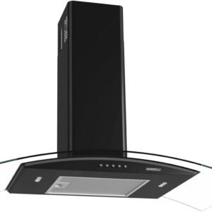 Coifa Nardelli de Parede Clean Vidro Curvo Black 90cm