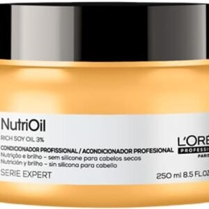 L’Oréal Professionnel NutriOil Máscara de Tratamento para Nutrição Intensa, Ideal para Cabelos Secos e Sem Brilho, com Óleo de Soja, 250g