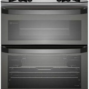 Fogão 5 bocas Electrolux Cinza Expert com Duplo Forno, Função Air fryer e Mesa de Vidro (FE5AD) 220V Fogão 5 bocas Electrolux Cinza Expert com Duplo Forno, Função Air fryer e Mesa de Vidro (FE5AD) 220V