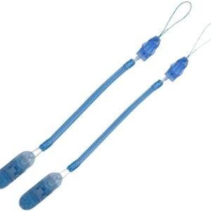 Kit 2 Prendedores de Chupeta Com Mola Bico Para Bebe (Azul)