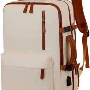 Mochila Grande para Notebook 15,6″ Expansível e Impermeável | Mochila Executiva de Viagem Aprovada por Companhias Aéreas com Porta USB, Bolso para Líquidos, Mochila Escolar e de Trabalho