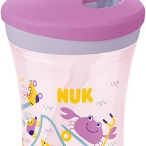 NUK Copo Action Evolution Com Canudo 230 Ml Girl – Roxa