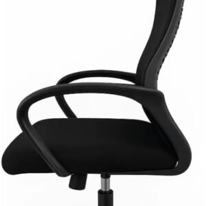 Cadeira de Escritório Ergonômica Ajustável com Apoio de Cabeça (Preto)