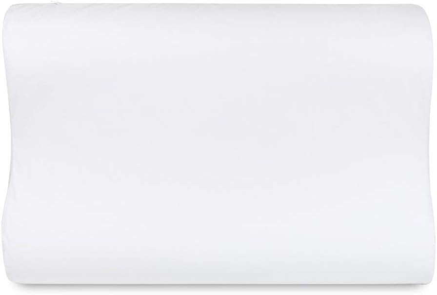 Nap Travesseiro Nasa Ortopédico Cervical Comfort Viscoelástico D40 Espuma YellowTec Premium Capa Super Plush Hipoalergênico para fronha 50x70cm - Branco - Imagem 3