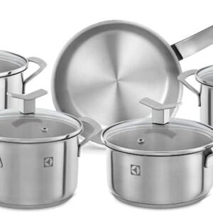 Conjunto de Panelas, 5 unidades, Aço Inoxidável, Electrolux