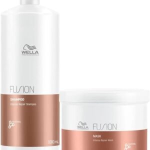 Kit Wella Fusion Intense Repair Shampoo 1 L e Máscara 500ml