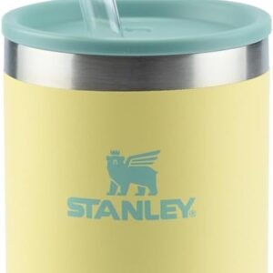 Stanley – Can Cooler com tampa e canudo, copo térmico de 296 ml para manter as bebidas em lata geladas, Pomelo Stanley – Can Cooler com tampa e canudo, copo térmico de 296 ml para manter as bebidas em lata geladas, Pomelo