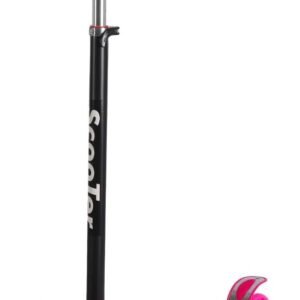 Patinete Infantil Unissex Dobrável e Ajustável 4 Rodas Com Luzes Em Led Até 70kg Azul/Preto/Rosa